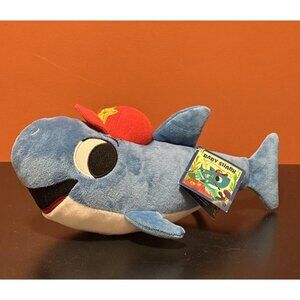 Scholastic Baby Shark Doll Plush Blue White Fish Red Hat Yellow Star 12" Toy